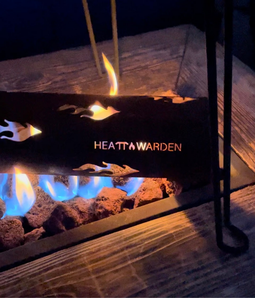 “NEW” Heat Warden® Premium American  HEATING LOGS SET! PRODUCES OVER 75% MORE RADIANT HEAT THAN FIRE GLASS OR LAVA ROCKS ALONE!