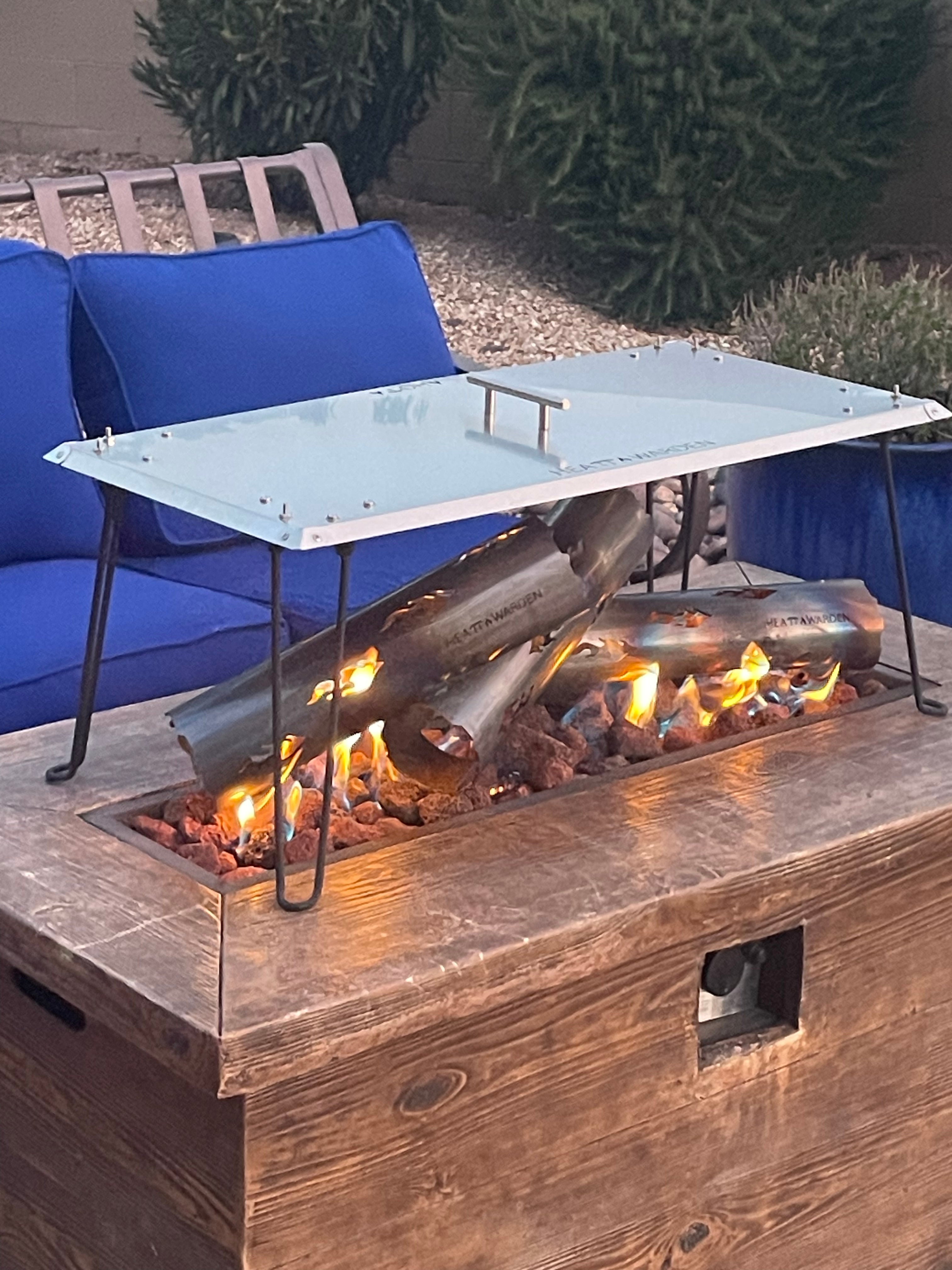 NEW Heat Warden Premium American Steel 3 Large Log Set For Medium  new-heat-warden-premium-american-steel-3-large-log-set-for-medium