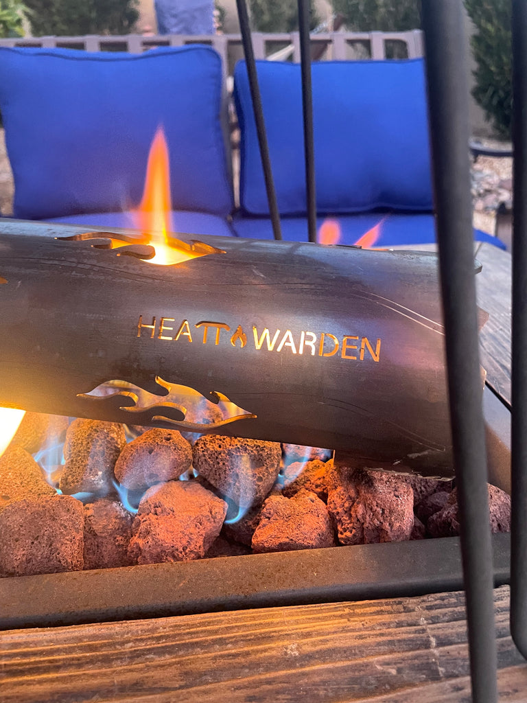 “NEW” Heat Warden® Premium American Steel 3 Large Log Set. For Large/Medium Fire Pits and Fireplaces.