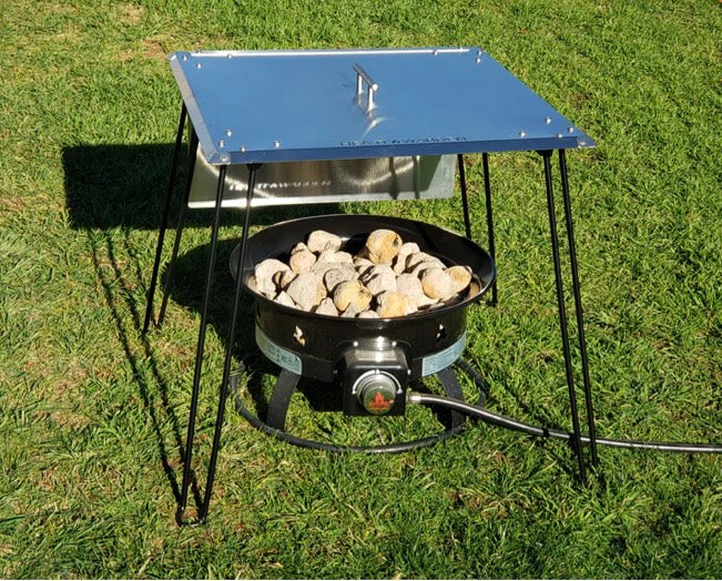 Heat Warden® USA Campers Edition Side Shield - GOOD Heat Retention and Direction. One side shield for square or camping top (heat deflector sold separately)