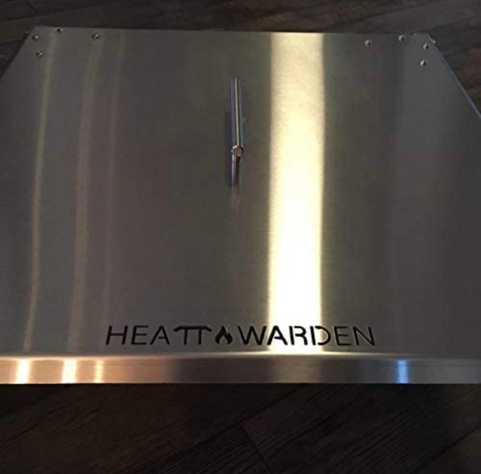 Heat Warden® USA QUALITY 24"x 24" SQUARE Heat Deflector with 12" Foldable Legs. (See menu above for Specs.)